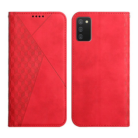 Coque Portefeuille Livre Cuir Etui Clapet Y02X pour Samsung Galaxy A03s Rouge