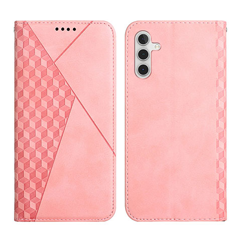 Coque Portefeuille Livre Cuir Etui Clapet Y02X pour Samsung Galaxy A04s Or Rose