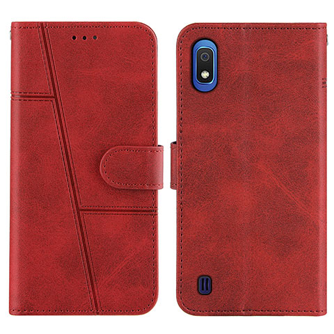 Coque Portefeuille Livre Cuir Etui Clapet Y02X pour Samsung Galaxy A10 Rouge