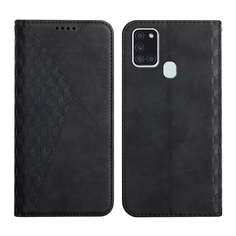 Coque Portefeuille Livre Cuir Etui Clapet Y02X pour Samsung Galaxy A21s Noir