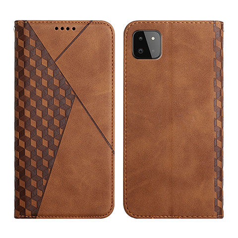 Coque Portefeuille Livre Cuir Etui Clapet Y02X pour Samsung Galaxy A22 5G Marron