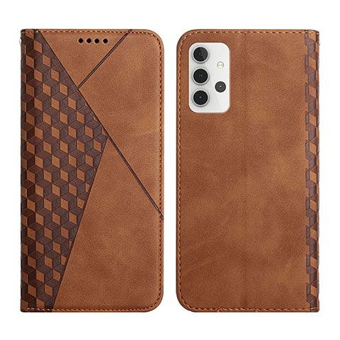 Coque Portefeuille Livre Cuir Etui Clapet Y02X pour Samsung Galaxy A32 5G Marron