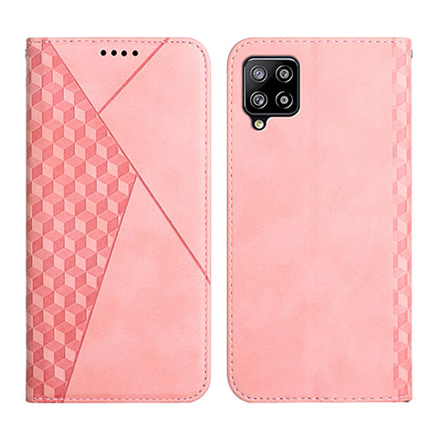 Coque Portefeuille Livre Cuir Etui Clapet Y02X pour Samsung Galaxy A42 5G Or Rose