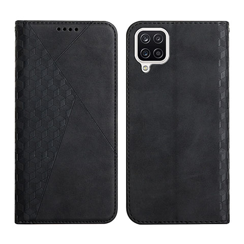 Coque Portefeuille Livre Cuir Etui Clapet Y02X pour Samsung Galaxy F12 Noir