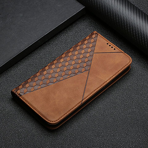 Coque Portefeuille Livre Cuir Etui Clapet Y02X pour Samsung Galaxy S20 5G Marron