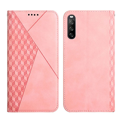 Coque Portefeuille Livre Cuir Etui Clapet Y02X pour Sony Xperia 10 III SO-52B Or Rose