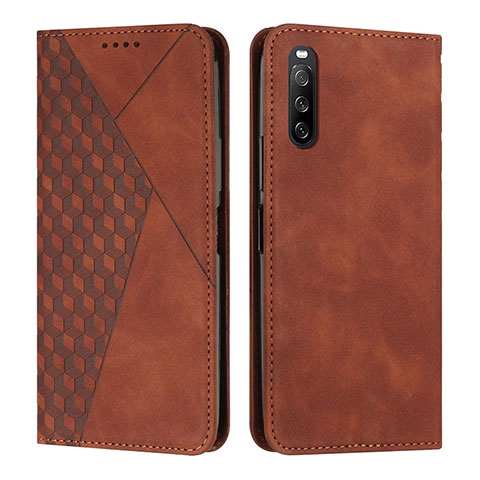 Coque Portefeuille Livre Cuir Etui Clapet Y02X pour Sony Xperia 10 IV Marron