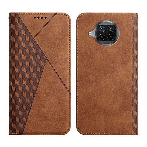 Coque Portefeuille Livre Cuir Etui Clapet Y02X pour Xiaomi Mi 10i 5G Marron