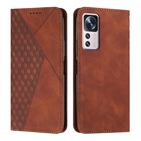 Coque Portefeuille Livre Cuir Etui Clapet Y02X pour Xiaomi Mi 12T 5G Marron