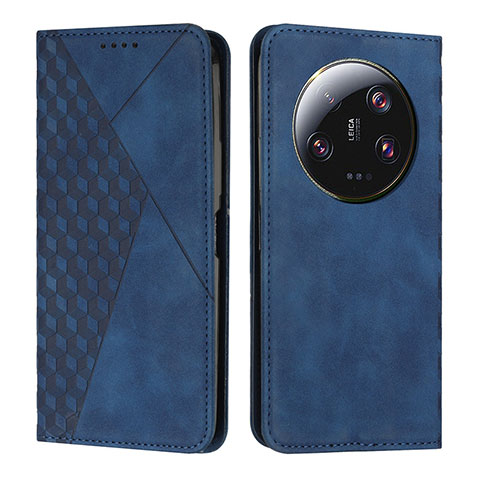 Coque Portefeuille Livre Cuir Etui Clapet Y02X pour Xiaomi Mi 13 Ultra 5G Bleu