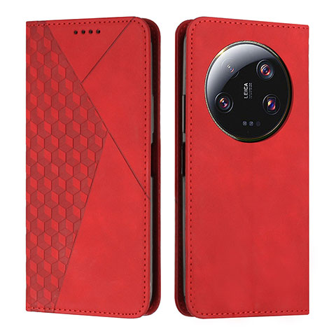 Coque Portefeuille Livre Cuir Etui Clapet Y02X pour Xiaomi Mi 13 Ultra 5G Rouge