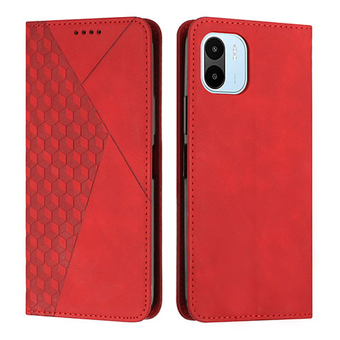 Coque Portefeuille Livre Cuir Etui Clapet Y02X pour Xiaomi Poco C50 Rouge