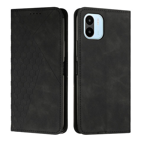 Coque Portefeuille Livre Cuir Etui Clapet Y02X pour Xiaomi Poco C51 Noir