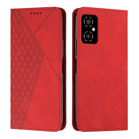 Coque Portefeuille Livre Cuir Etui Clapet Y02X pour Xiaomi Poco M4 5G Rouge