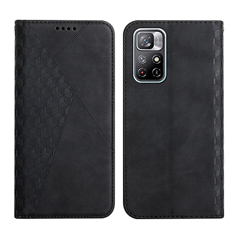 Coque Portefeuille Livre Cuir Etui Clapet Y02X pour Xiaomi Poco M4 Pro 5G Noir