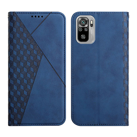 Coque Portefeuille Livre Cuir Etui Clapet Y02X pour Xiaomi Poco M5S Bleu