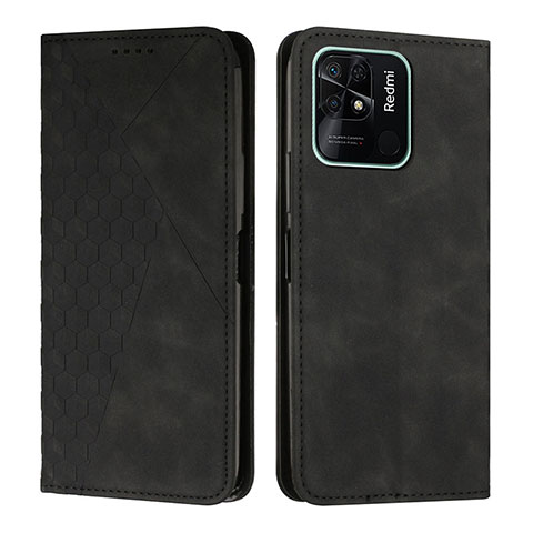 Coque Portefeuille Livre Cuir Etui Clapet Y02X pour Xiaomi Redmi 10 India Noir