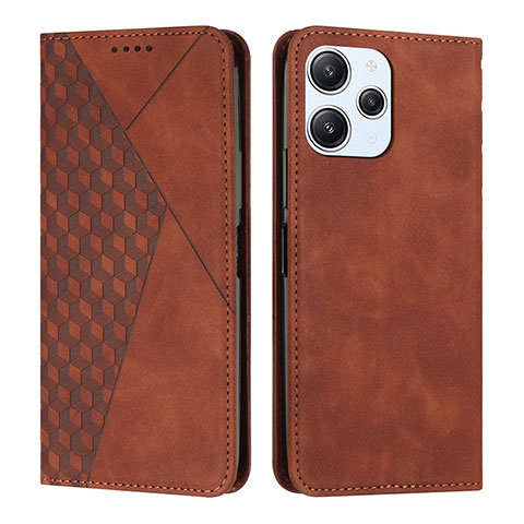 Coque Portefeuille Livre Cuir Etui Clapet Y02X pour Xiaomi Redmi 12 4G Marron