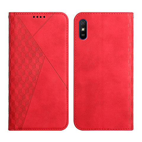 Coque Portefeuille Livre Cuir Etui Clapet Y02X pour Xiaomi Redmi 9A Rouge