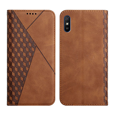 Coque Portefeuille Livre Cuir Etui Clapet Y02X pour Xiaomi Redmi 9i Marron