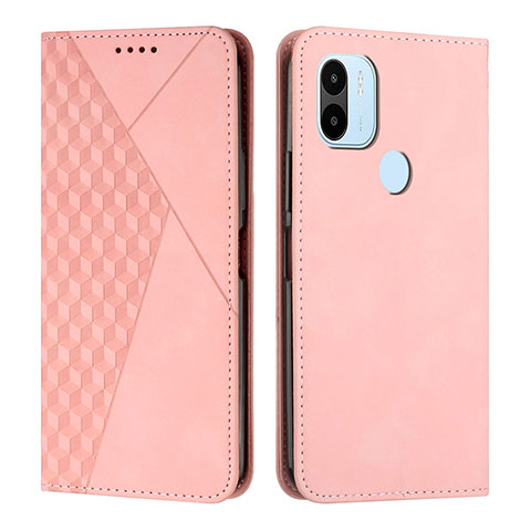 Coque Portefeuille Livre Cuir Etui Clapet Y02X pour Xiaomi Redmi A1 Plus Or Rose