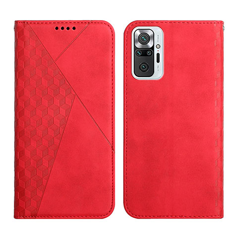 Coque Portefeuille Livre Cuir Etui Clapet Y02X pour Xiaomi Redmi Note 10 Pro 4G Rouge