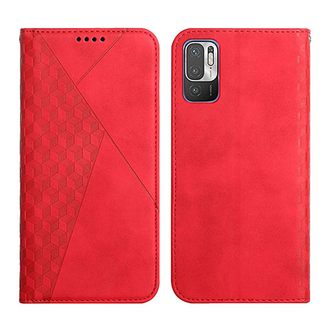 Coque Portefeuille Livre Cuir Etui Clapet Y02X pour Xiaomi Redmi Note 10T 5G Rouge