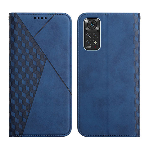 Coque Portefeuille Livre Cuir Etui Clapet Y02X pour Xiaomi Redmi Note 11 4G (2022) Bleu