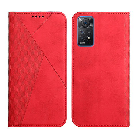 Coque Portefeuille Livre Cuir Etui Clapet Y02X pour Xiaomi Redmi Note 11 Pro 5G Rouge