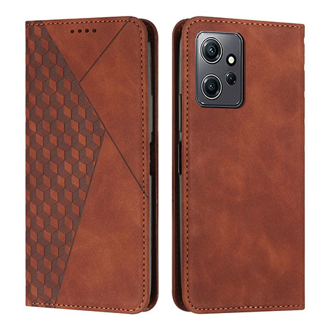 Coque Portefeuille Livre Cuir Etui Clapet Y02X pour Xiaomi Redmi Note 12 4G Marron