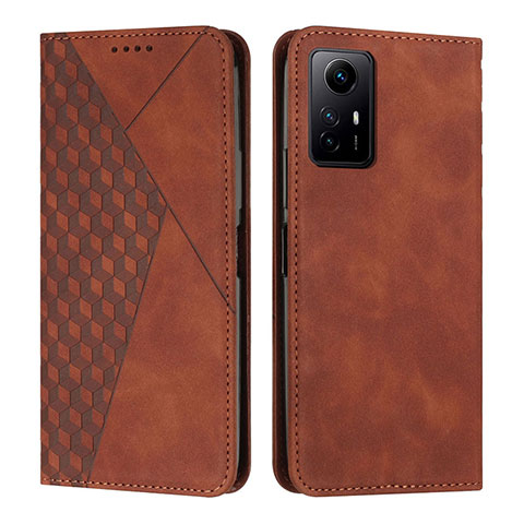 Coque Portefeuille Livre Cuir Etui Clapet Y02X pour Xiaomi Redmi Note 12S Marron