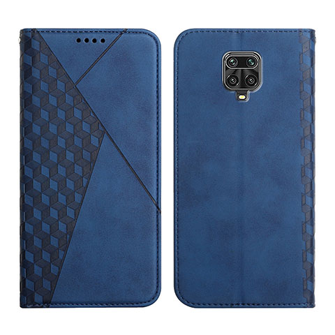 Coque Portefeuille Livre Cuir Etui Clapet Y02X pour Xiaomi Redmi Note 9 Pro Bleu