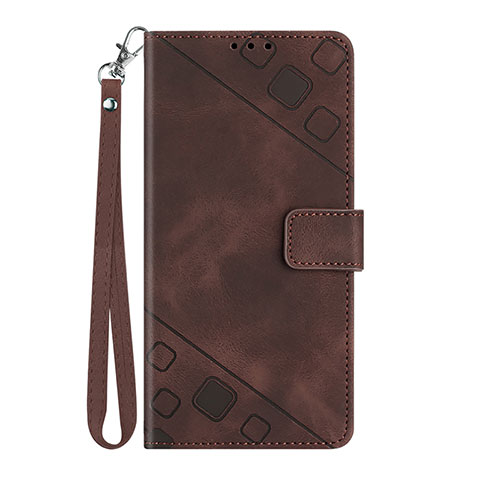 Coque Portefeuille Livre Cuir Etui Clapet Y03B pour Google Pixel 6a 5G Marron