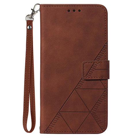 Coque Portefeuille Livre Cuir Etui Clapet Y03B pour Samsung Galaxy A12 Nacho Marron