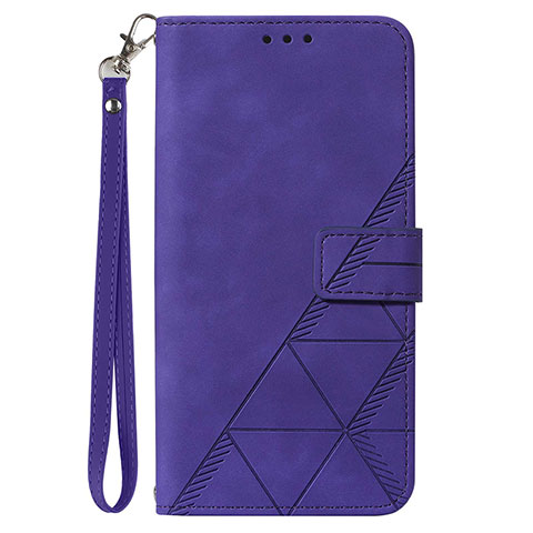 Coque Portefeuille Livre Cuir Etui Clapet Y03B pour Samsung Galaxy A12 Violet