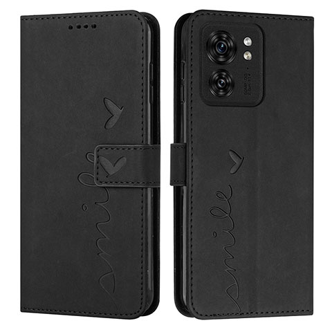 Coque Portefeuille Livre Cuir Etui Clapet Y03X pour Motorola Moto Edge (2023) 5G Noir