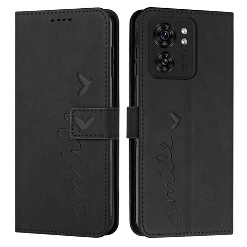 Coque Portefeuille Livre Cuir Etui Clapet Y03X pour Motorola Moto Edge 40 5G Noir