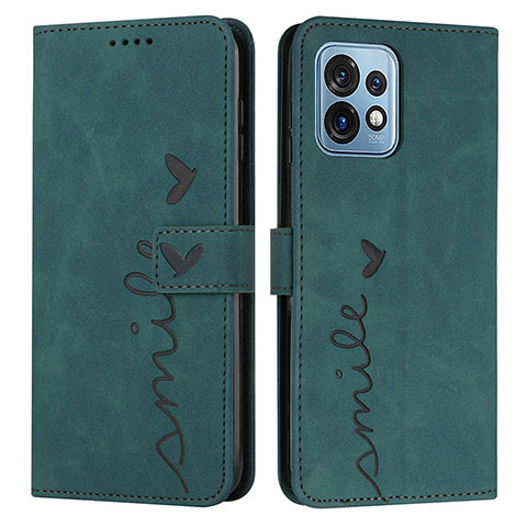 Coque Portefeuille Livre Cuir Etui Clapet Y03X pour Motorola Moto Edge 40 Pro 5G Vert