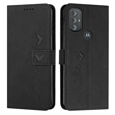 Coque Portefeuille Livre Cuir Etui Clapet Y03X pour Motorola Moto G Play (2023) Noir