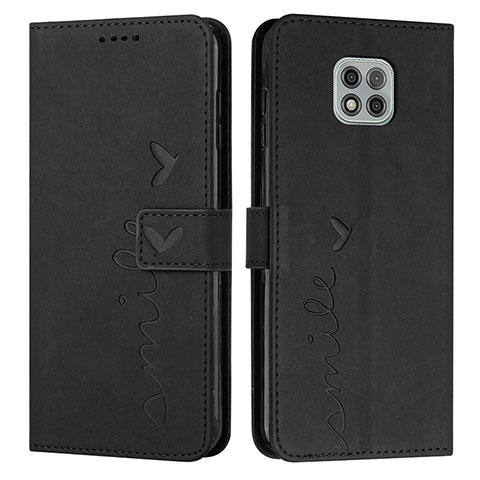 Coque Portefeuille Livre Cuir Etui Clapet Y03X pour Motorola Moto G Power (2021) Noir