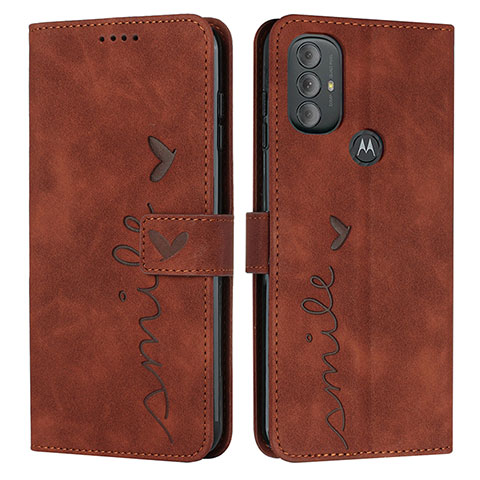 Coque Portefeuille Livre Cuir Etui Clapet Y03X pour Motorola Moto G Power (2022) Marron