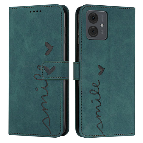 Coque Portefeuille Livre Cuir Etui Clapet Y03X pour Motorola Moto G14 Vert