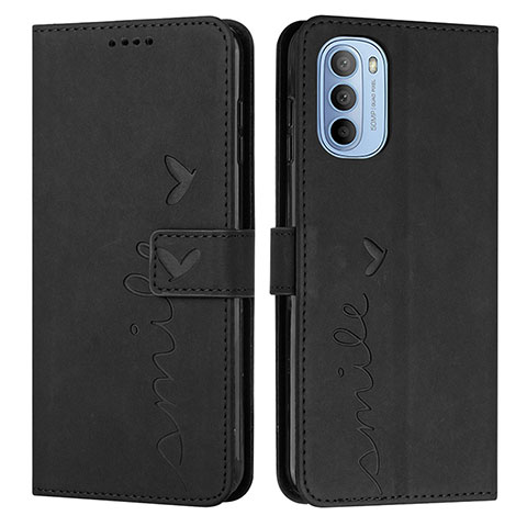 Coque Portefeuille Livre Cuir Etui Clapet Y03X pour Motorola Moto G31 Noir