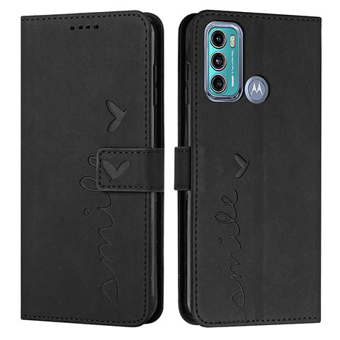 Coque Portefeuille Livre Cuir Etui Clapet Y03X pour Motorola Moto G40 Fusion Noir