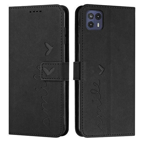 Coque Portefeuille Livre Cuir Etui Clapet Y03X pour Motorola Moto G50 5G Noir