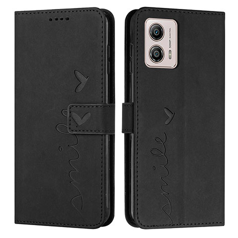 Coque Portefeuille Livre Cuir Etui Clapet Y03X pour Motorola Moto G53j 5G Noir