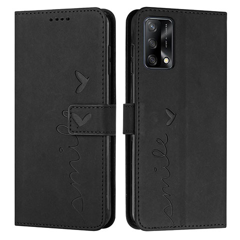 Coque Portefeuille Livre Cuir Etui Clapet Y03X pour Oppo A74 4G Noir