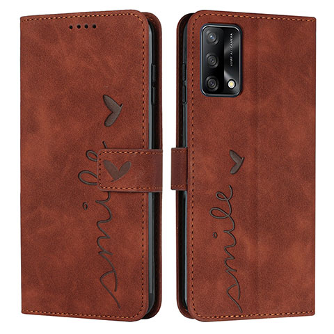 Coque Portefeuille Livre Cuir Etui Clapet Y03X pour Oppo Reno6 Lite Marron