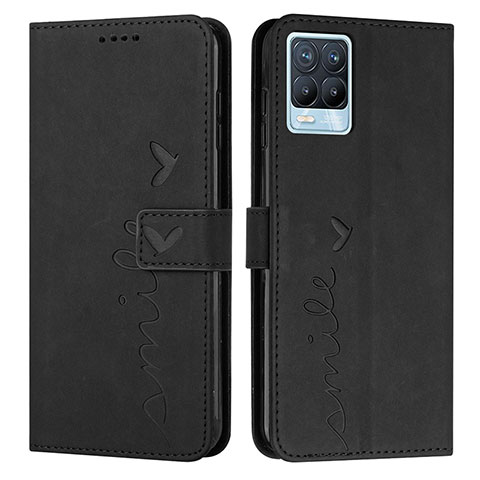 Coque Portefeuille Livre Cuir Etui Clapet Y03X pour Realme 8 4G Noir