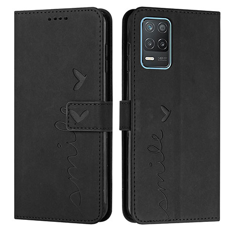 Coque Portefeuille Livre Cuir Etui Clapet Y03X pour Realme 9 5G India Noir